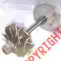 00-40105-2 Performance Techniques Ultra Light Set Compressor Ceramic Turbine Wheel Jet Engine Project
