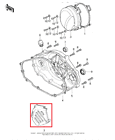 14026-1021 Kawasaki New Oem Kdx Chain Cover