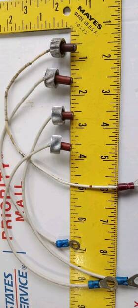 10-320614 Bendix Aircraft Magneto Test Lead Adapters 2 Long Short Lycoming Continental