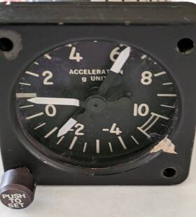 Burton Manufacturing Co. 2094-6 G-meter Accelerometer P/n 1983