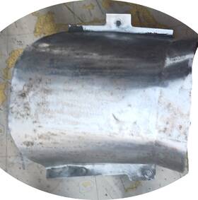 0850716-1 Cessna 310 T310q 401 Shield Manifold Inbd Engine Exhaust 0619-311