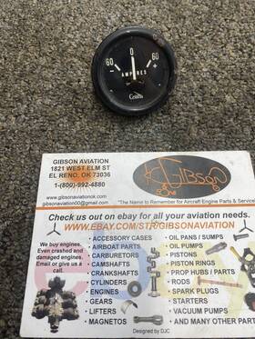357ba-k7 Cessna Ampers Ammeter Indicator S-1320