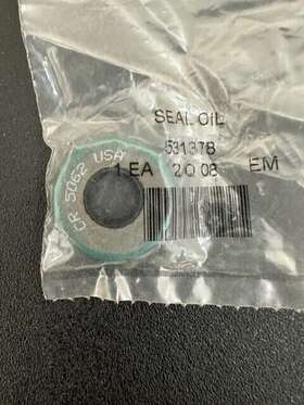 531378 Continental Aircraft Oil Seal P/n New Surplus Okc