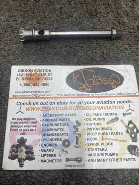 630265 Continental Fuel Pump Drive Shaft Inch Ndt Checked