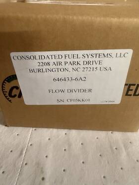 Continental 646433-6 646433-6a2 Io-550 Flow Divider