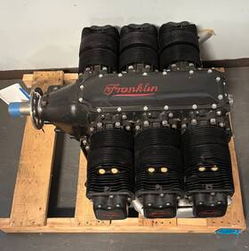 Franklin 6ac-298 Vintage Untested 1940s O-300 Aircraft Engine