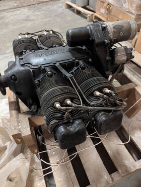 100464 Franklin Airplane Engine Antique 4ac