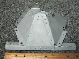 Lycoming 2255044-5 Used Baffle P/n Cracked And Needs Repair As Seen