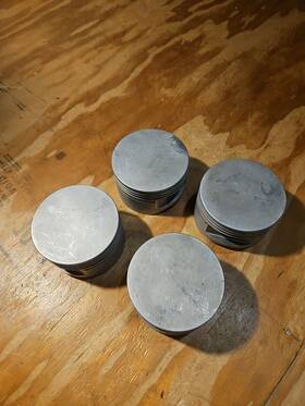 62719 Lycoming Lot Of 4 10 Pistons Used