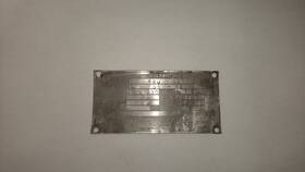 Lycoming Go-480-g2d6 Model Aircraft/ Airboat Engine Data Tag With Log Book Only