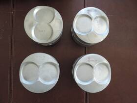 Sa10207 Lycoming Set Of 4 Pistons With 1.1 Hr. S/n Made In Germany