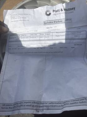 3024852 Pratt & Whitney Vane Ring Power Turbine Core Does Have Baffle Installed