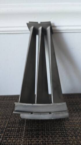 Pratt & Whitney 806454 Vane Cluster Assy Jet Engine Titanium Alloy And P/n