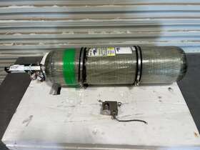 026n2003-3 Precise Flight Inc. Oxygen Bottle With Pressure Gauge P/n 026n2003-3 Precise Flight Inc. Oxygen Bottle With Pressure Gauge P/n