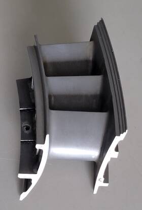 Jr11560a Rolls-royce Jet Engine Turbine Segment Vane - Part Number