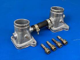 867-711 Rotax 377 447 503 Engine Dual Twin Carb Carburetor Intake Manifolds Set Ul