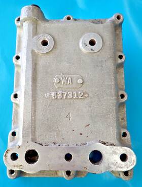Tcm Continental - Harrison 537312 470 Series Aircraft Engine Oil Cooler Adapter Plate