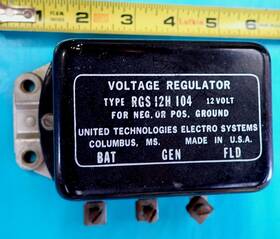 Rgs-12h-104 United Technologies Electro Systems Rgs-12h-104. 72121 12v Voltage Regulator Vr605 Cessna Beech Piper