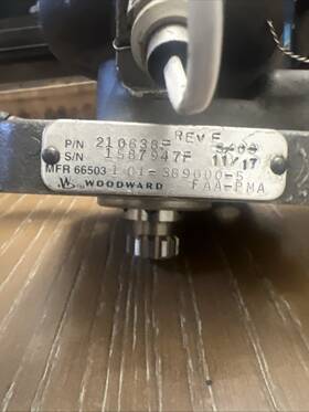 101-389000-5 Woodward 210638 Over Speed Governor