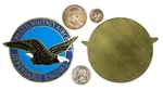 Pratt & Whitney Aircraft Dependable Engines Metal Badge Flying Eagle Logo. Fixed Price $95.00.