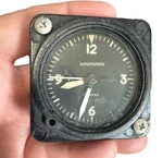 Vintage Wakmann 8 Days Military Aviation Cockpit Aircraft Clock Untested Parts. Fixed Price $225.00.