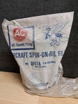 Ac Aircraft Spin On Oil Filter 0F61A. Fixed Price $25.00.