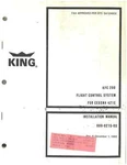 Bendix King Kfc 200 Installation Manual Cessna 421C Rev 006-0215-00. Fixed Price $100.00.
