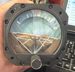 Edo-aire Mitchell Attitude Indicator 5000B-9 Broken Glass. Fixed Price $71.99.