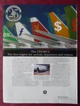 8/1996 Pub General Electric Aircraft Engine CF6-80C2 Airliner Tail Original Ad. Fixed Price $11.74.