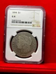 1894P Morgan Silver Dollar Ngc G4. Fixed Price $850.00.