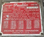 4AC 176B2 Franklin Aircraft Engine. Fixed Price $2500.00.