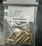Hi-shear P/n HL218-6-8 Pin-rivet (sold 19 To Pkg.). Fixed Price $25.95.