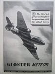 9/1945 Pub Gloster Aircraft Meteor Jet Fighter Rolls-royce Derwent Engines Ad. Fixed Price $11.79.