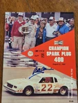 Bobby Allison Autographed Champion Spark Plugs 1983 Program. Fixed Price $45.00.