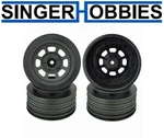 Racing DERDS4FB Speedway Short Course Wheels Traxxas Slash Front Black Hh. Fixed Price $19.16.