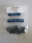 AN818-2D Coupling Nut 1/8" Tube O.d. Aluminum Blue Lot Of 16. Fixed Price $11.99.