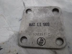 632357 Continental Engine Mount Plate. Fixed Price $45.00.