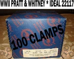 100EA Pratt Whitney Aircraft Hose Clamps Nos Army Wwii R-2800 Rocker Box Usa. Fixed Price $150.00.