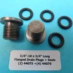 5/8 -18 X 7/8 Flanged Plug Pratt Whitney Aircraft 44076 Use As Oil Drain (2 Ea). Fixed Price $25.00.