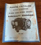 Lycoming Models 0-235 0-290 Series Aircraft Engines Parts Catalog 1973 PC-102. Fixed Price $49.94.