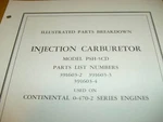 Bendix Injection Carburetor PSH-5CD Parts Manual. Fixed Price $103.84.