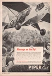 1943 Piper Cub L-4 Grasshopper Aviation Magazine Ad Wwii Military Airplane Art. Fixed Price $17.08.