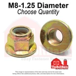 M8-1.25 Class 10 Nylon Insert Hex Flange Lock Nuts Zinc Yellow Thread (pick Qty). Fixed Price $338.49.