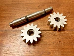 2 Lycoming O145 Oil Pump Gears, And Drive Shaft...... New! Hh. Fixed Price $88.00.