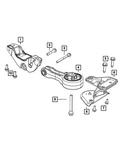 Genuine Mopar Engine Mount Bracket Lower 5147257AD. Fixed Price $71.16.