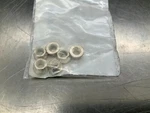 (6) MS21043-3 Silver Plated Nut 10-32 Thread, Self-locking. Fixed Price $8.50.