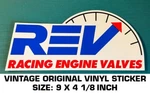 Rev Racing Engine Valves Vintage Original Vinyl Decal Sticker Performance-nhra. Fixed Price $9.41.