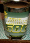 Royco Lubricating Aircraft Engine Turbine Oil 500 Quart Dom - 12/2013 (A5). Fixed Price $19.00.