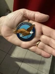 Porcelain Badge From Pratt & Whitney F100-PW-229 Afterburning Turbofan Engine. Fixed Price $500.00.