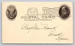 Peoples Bank Pratt Kansas 1903 Akron Oh Aultman Miller Buckeye Co Postal Receipt. Fixed Price $27.00.